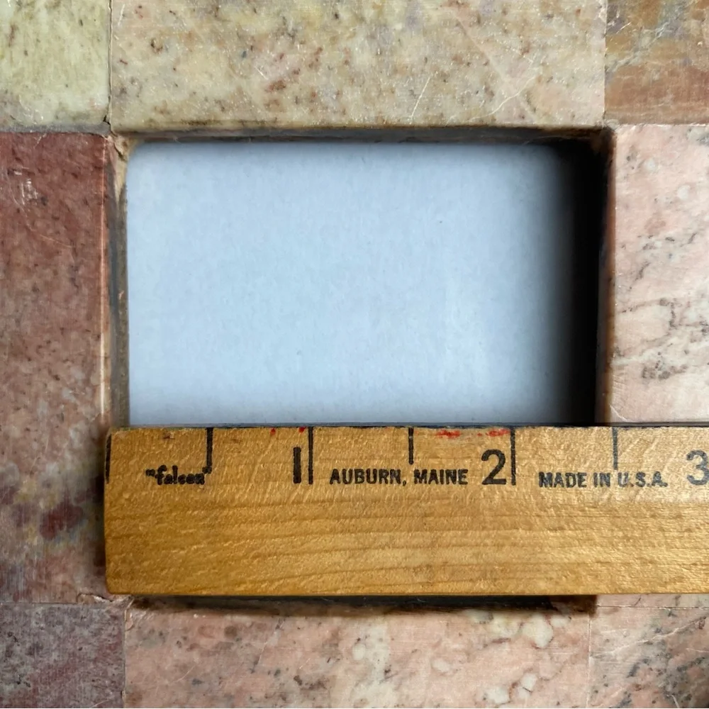 Granite Frame 2.5” X 2.5” Picture Slate Tiles Travertine Rustic Beige Pink Tan